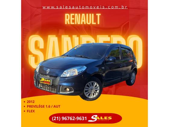RENAULT SANDERO 1.6 PRIVILÉGE 16V FLEX 4P AUTOMÁTICO RENAULT SANDERO 1.6 PRIVILÉGE 16V FLEX 4P AUTOMÁTICO